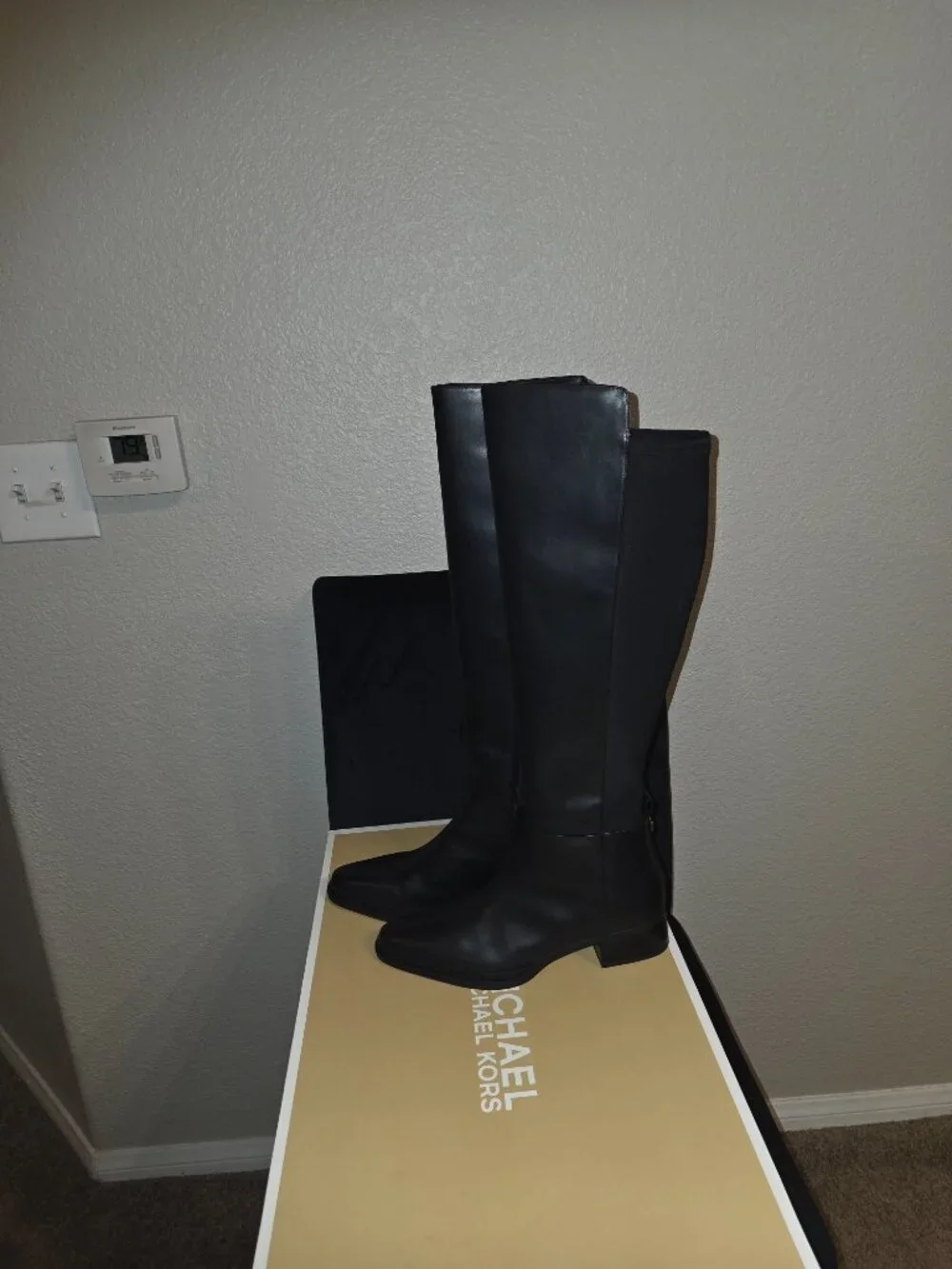 MICHAEL Michael Kors Women's Lex Block Heel Boots - Black - Size 10